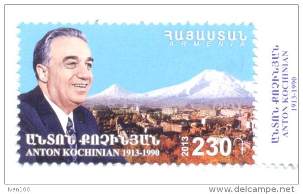 2013. Armenia, Anton Kochinian, Stteman, 1v,  Mint/** - Armenia