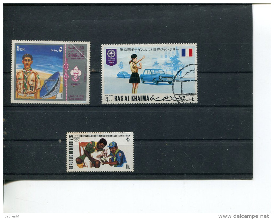 27-03 2015 (321 STAMPS) Selection Of Scout (cinderella) Stamps - Oblitérés