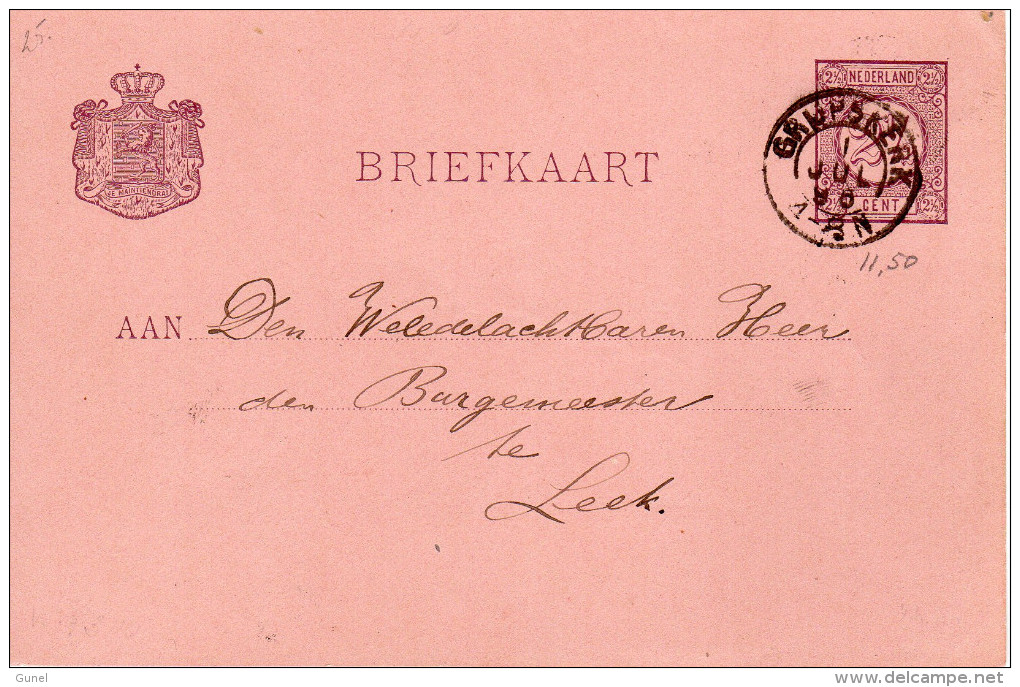 Bk G32 GRIJPSKERK - Leek  1 JUL 95 - Postal Stationery