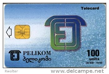 @+ TC De Géorgie - PELIKOM à Puce - 30 000ex (1996) - Georgië