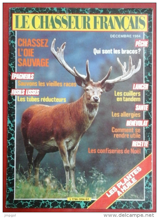 Chasseur Français N° 1054 Décembre 1984 - Jagen En Vissen
