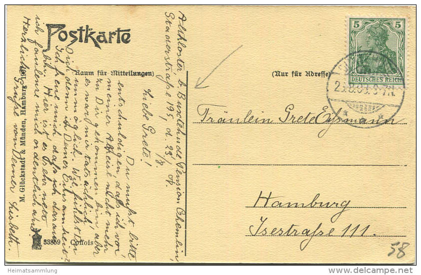 Buxtehude - Altkloster - Thonkuhle - Verlag M. Glückstadt & Münden Hamburg Gel. 1908 - Buxtehude