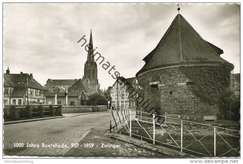 1000 Jahre Buxtehude - Zwinger - Foto-AK 1959 - Cramers Kunstanstalt KG Dortmund - Rückseite Beschrieben 1962 - Buxtehude