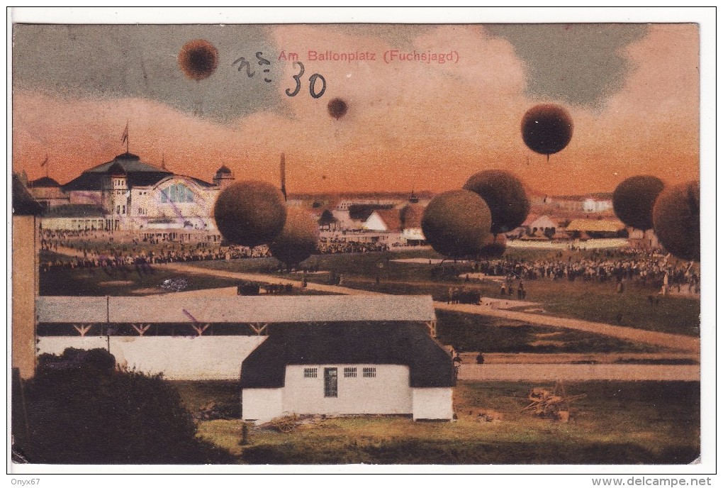 FRANKFURT A. Main (Allemagne-Hesse) Luftschiffahrt 1909-Aérostation-Ballon-Montgolfière-Aviation-Ballonplatz-Dirigeable- - Fesselballons