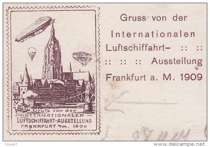 FRANKFURT A. Main (Allemagne-Hesse) Luftschiffahrt 1909-Aérostation-Ballon-Montgolfière-Aviation-Ballonplatz-Dirigeable- - Globos