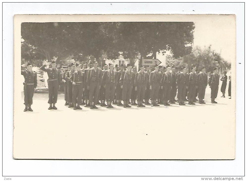 ALG.0091/ Guelma - Carte Photo - Représentation Militaire - Prise D'Armes - Guelma