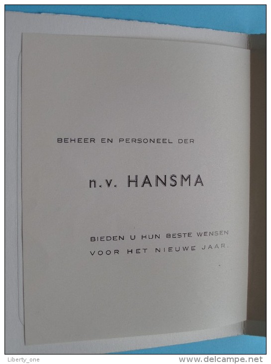 N.V. HANSMA S.A. ( Vleeshuis ) Antwerpen ( Wensen Anno ??) ( Zie Foto´s ) !! - New Year