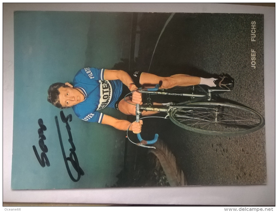 Josef FUCHS Filotex Autographe Manuscrit - Cyclisme