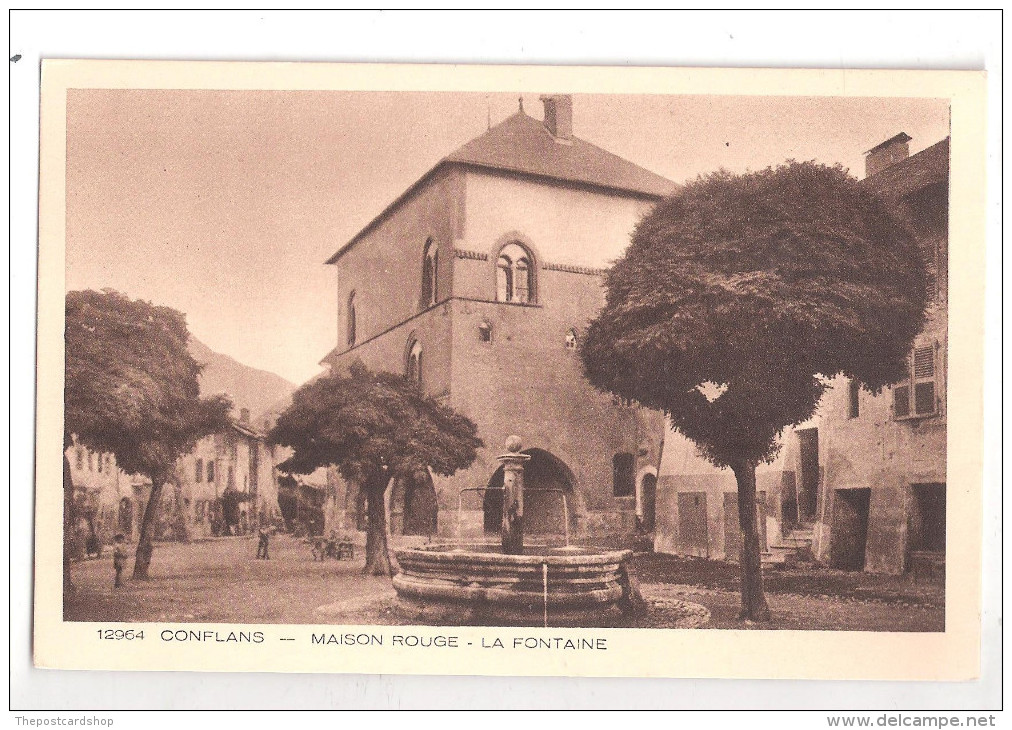 ALBERTVILLE - CONFLANS - Maison Rouge - Musée Savoyard Et La Fontaine UNUSED (non écrite) - Albertville