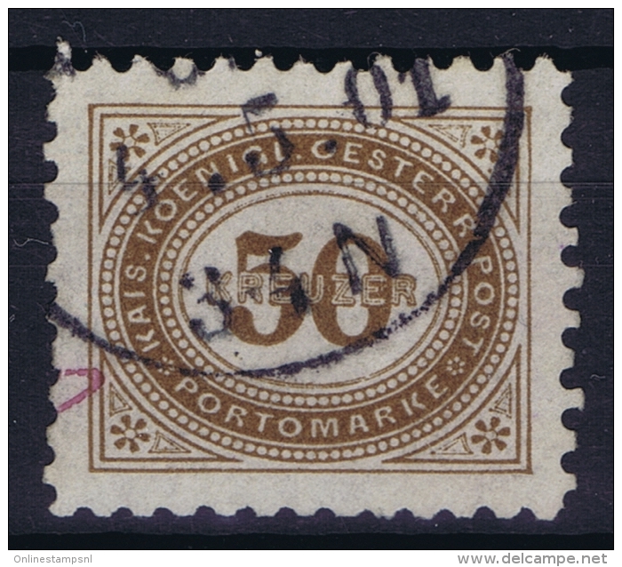 Österreich Mi.-Nr. 9 A Used Perfo 10,50 - Portomarken