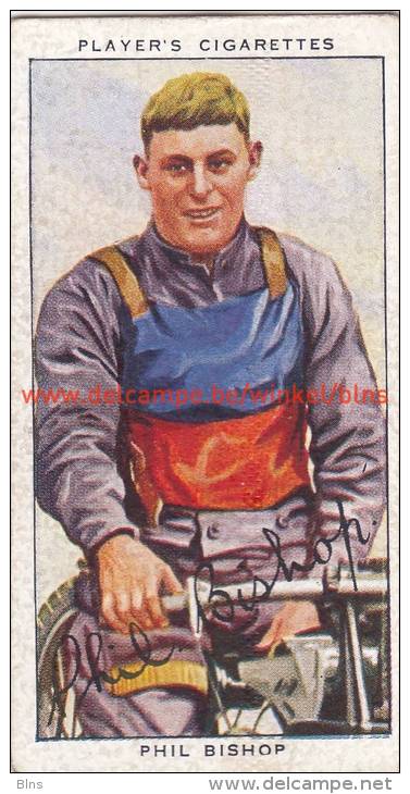 1937 Speedway Rider Phil Bishop - Trading Cards