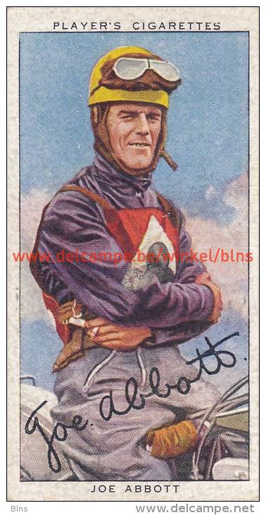 1937 Speedway Rider Joe Abbott - Tarjetas