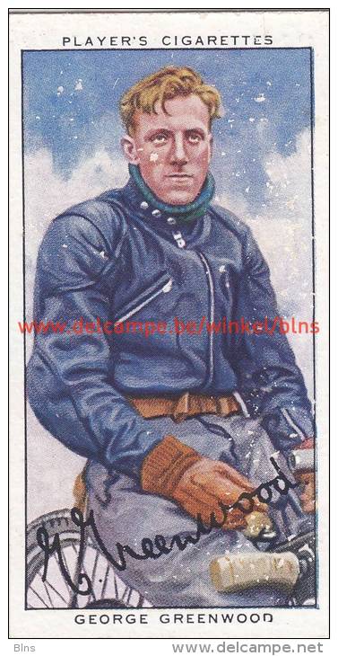 1937 Speedway Rider George Greenwood - Trading Cards