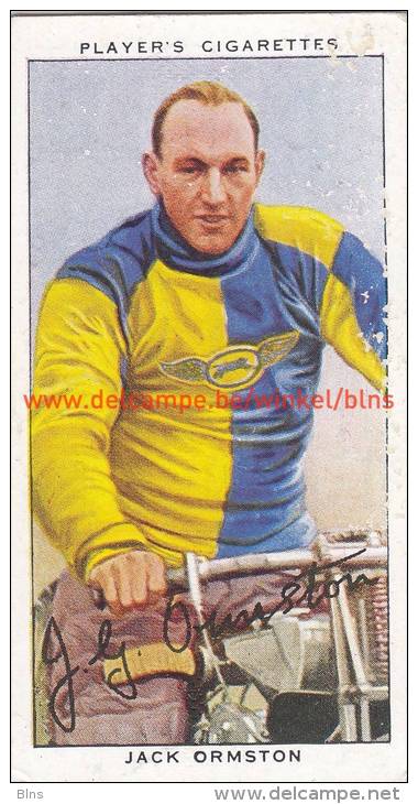 1937 Speedway Rider Jack Ormston - Trading Cards