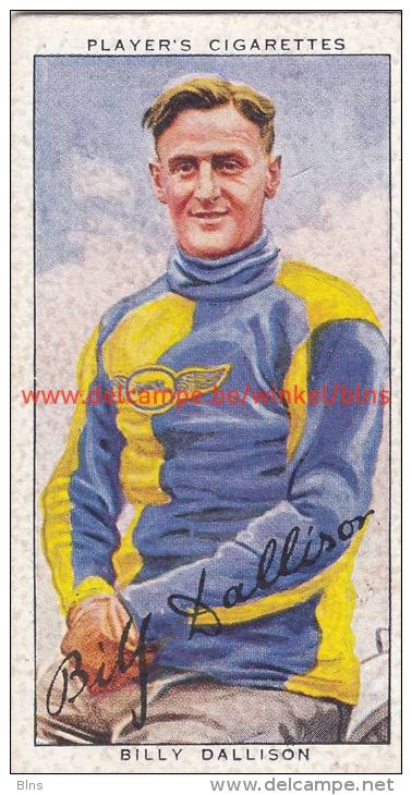 1937 Speedway Rider Billy Dallison - Trading-Karten