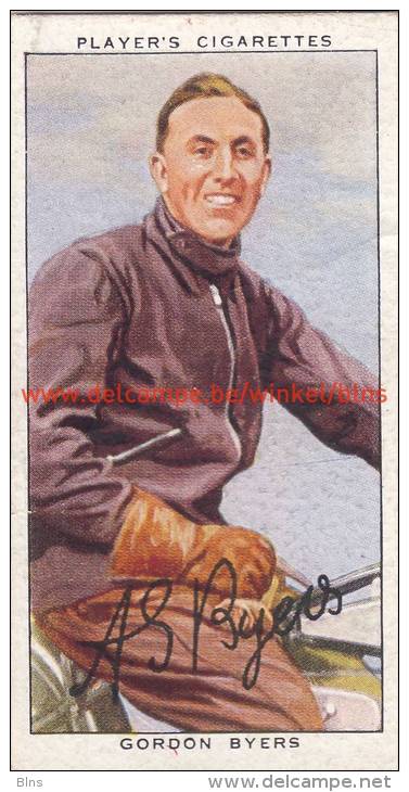 1937 Speedway Rider Gordon Byers - Tarjetas