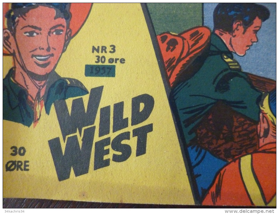 BD Petit Format En Danois Tex Willer Récit Complet Wild West Far West Cowboy  N°3bis Au Dos Superman Et Davy Crockett - Langues Slaves