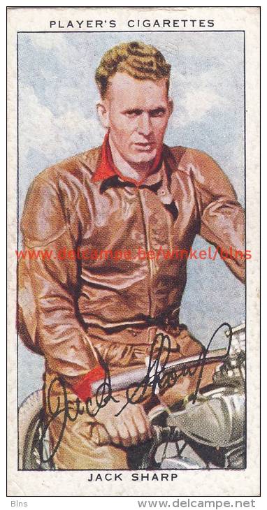 1937 Speedway Rider Jack Sharp - Tarjetas