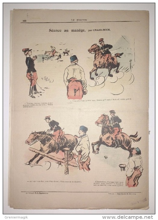 Journal LE POMPON N°51 Du 02/02/1902 - Caricature De Disdéri Par Landelle - Grass Mick - Tybalt - Gluck - Max Riang - Humour