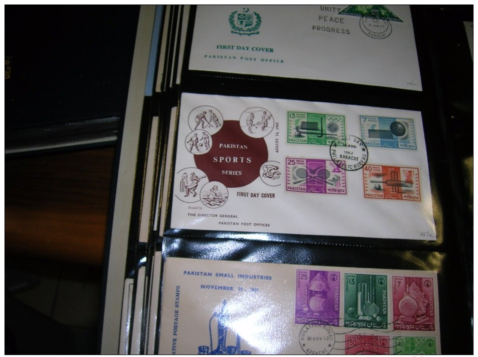 Pakistan Collection 150  F D C 1947/1973 in Album see report and.scans 75