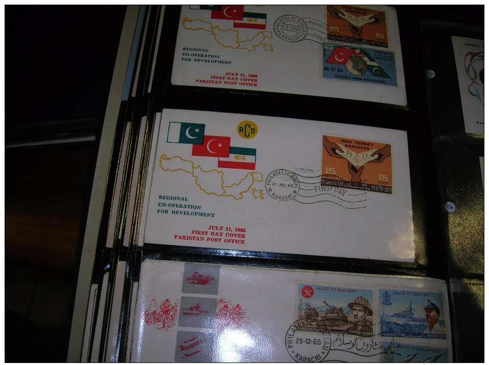 Pakistan Collection 150  F D C 1947/1973 in Album see report and.scans 75