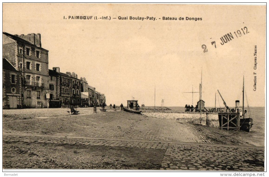 PAIMBOEUF .... QUAI BOULAY PATY ... BATEAU DE DONGES - Paimboeuf