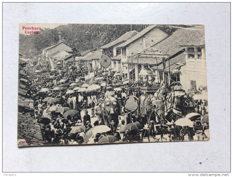 AK   CEYLON   COLOMBO    PEREHARA  1913. - Sri Lanka (Ceylon)