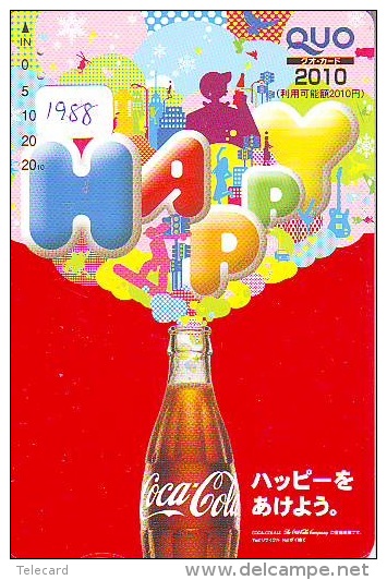 Télécarte Japon * COCA COLA * (1988) JAPAN PHONECARD * TELEFONKARTE - Werbung