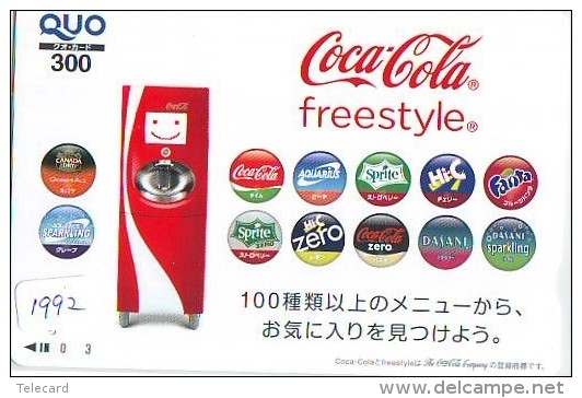 Télécarte Japon * COCA COLA * (1992) JAPAN PHONECARD * TELEFONKARTE - Publicité