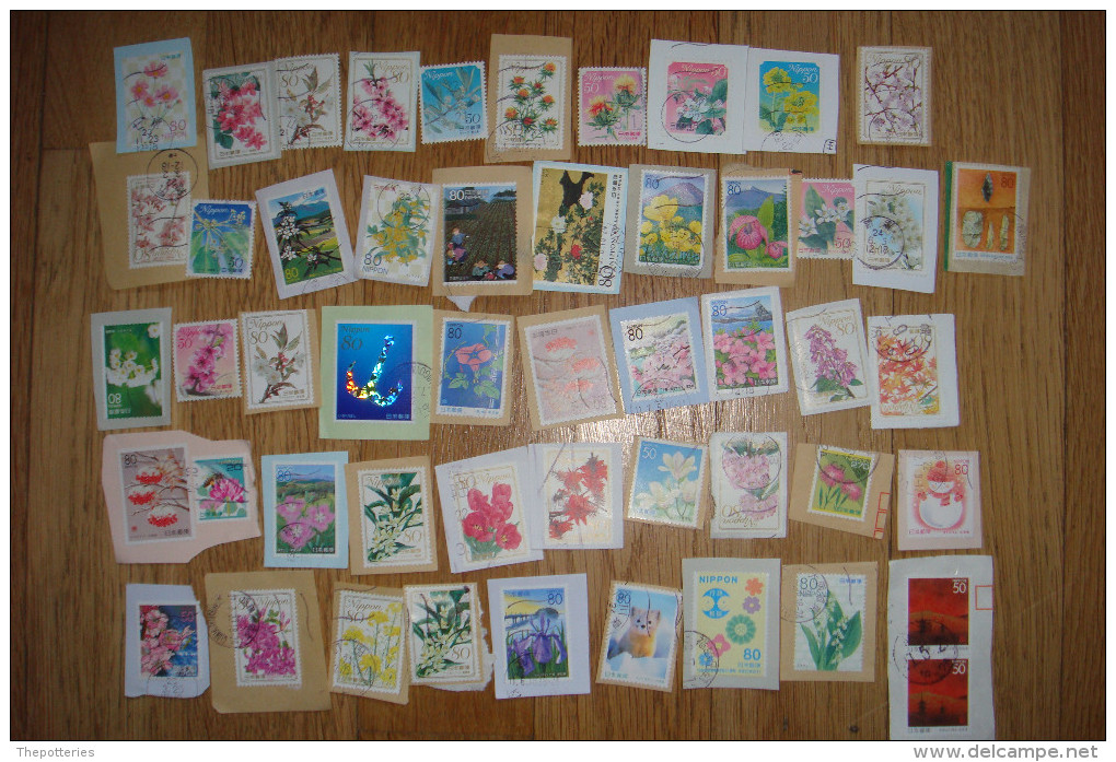 3-971  Japon Nippon Lot 50 Timbres - Collections, Lots & Séries