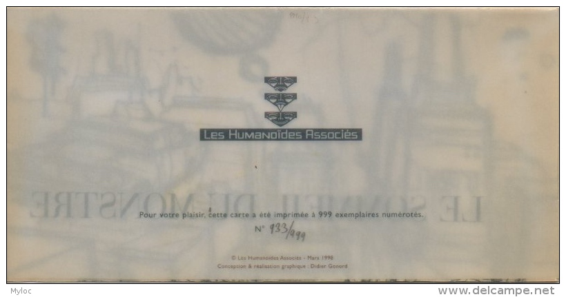 B.D. Illustrateur. Enki Bilal & Humanoïdes Associés. Carte Numérotée. 22 Septembre 1998. Sommeil Du Montre - Cartes Postales