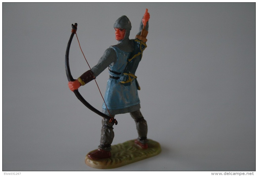 Elastolin, Lineol Hauser, H=70mm, Knight, Plastic - Vintage Toy Soldier - Figurines