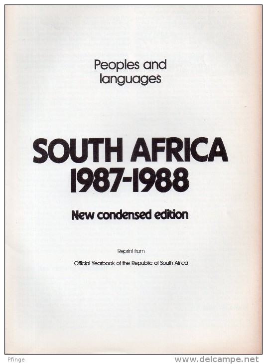 South Africa - Peoples And Languages - Afrique