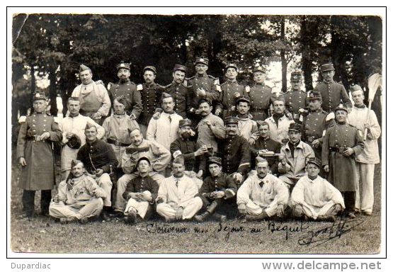 33 - Gironde / VILLENAVE D'ORNON : Carte-photo à L'Hôpital Militaire Du Béquet (Service De Santé Du 18ème Corps D'Armée) - Autres & Non Classés