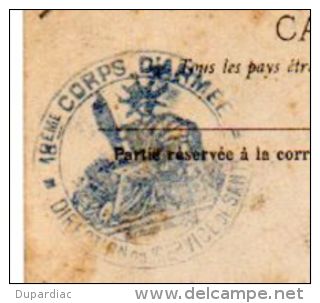 33 - Gironde / VILLENAVE D'ORNON : Carte-photo à L'Hôpital Militaire Du Béquet (Service De Santé Du 18ème Corps D'Armée) - Autres & Non Classés