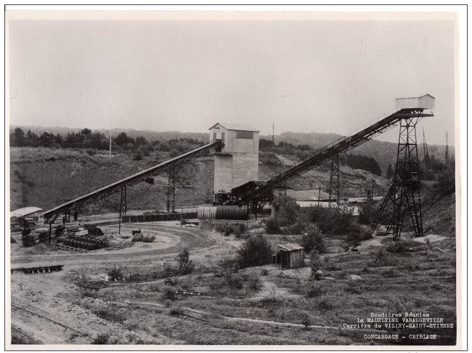 * - Soudières Réunies - La Madeleine Varangeville - Carrière De Villey Saint Etienne (54) - Photo 24x18cm - Lieux