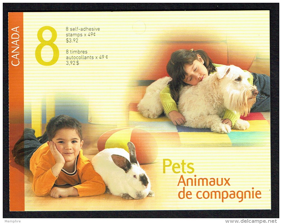 2004  Pets: Goldfish, Cats, Rabbit, Dog  Sc 2057-60  BK 297 - Full Booklets