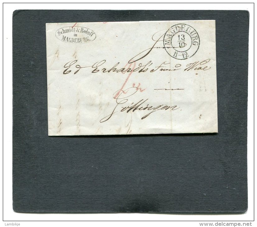 Deutschland Brief 1846 Magdeburg - Sonstige & Ohne Zuordnung