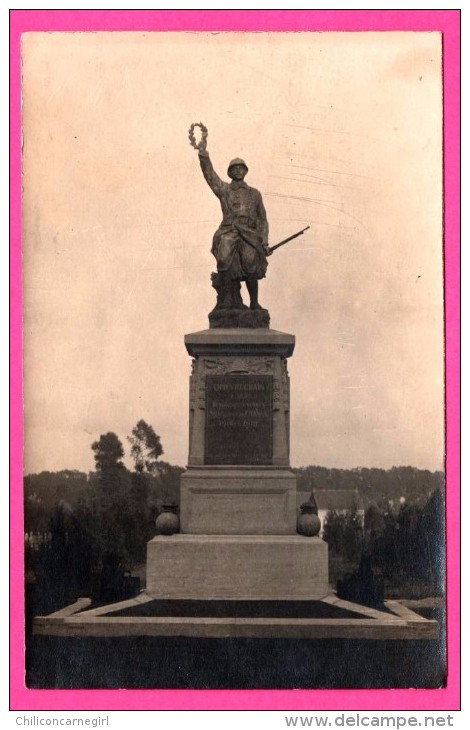 Quievrechain - Carte Photo - Monument - A Ses Héroïques Enfants Morts Pour La France 1914-1918 - Quievrechain