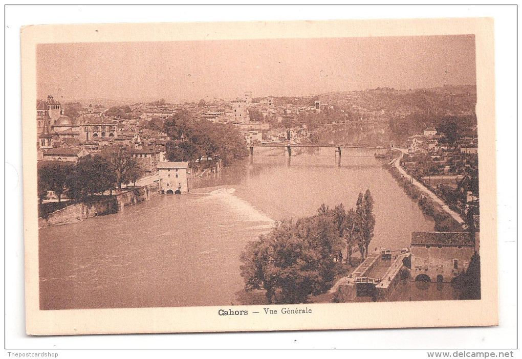 CPA 46 CAHORS VUE GENERALE UNUSED - Cahors