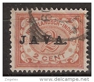Ned Indie 1908 Wilhelmina 2 Ct ""JAVA"" NVPH 65 Gestempeld - Nederlands-Indië
