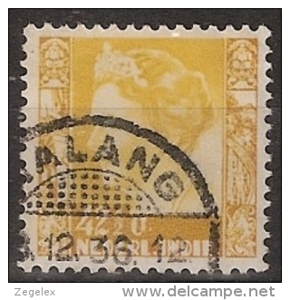 Ned Indie 1934 Wilhelmina Zonder Watermerk (no Watermark) NVPH 204 Gestempeld/ Cancelled - Nederlands-Indië