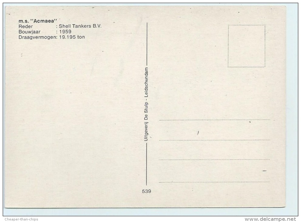 M.s. "Acmaea" - Tankers