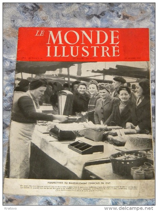 LE MONDE ILLUSTRE 25 JANVIER 1947 № 4395 28 PAGES - 1900 - 1949