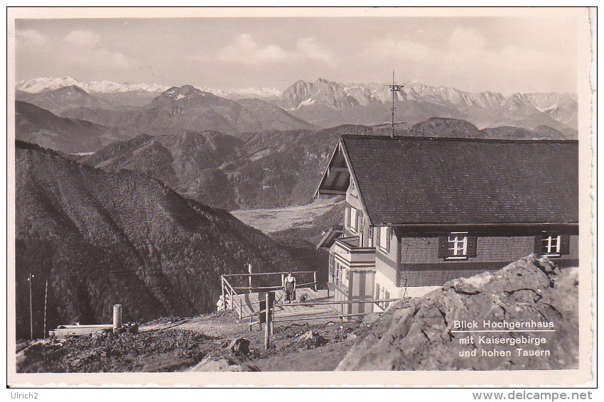 AK Blick Hochgernhaus Mit Kaisergebirge Und Hohen Tauern - 1936 (22207) - Traunstein