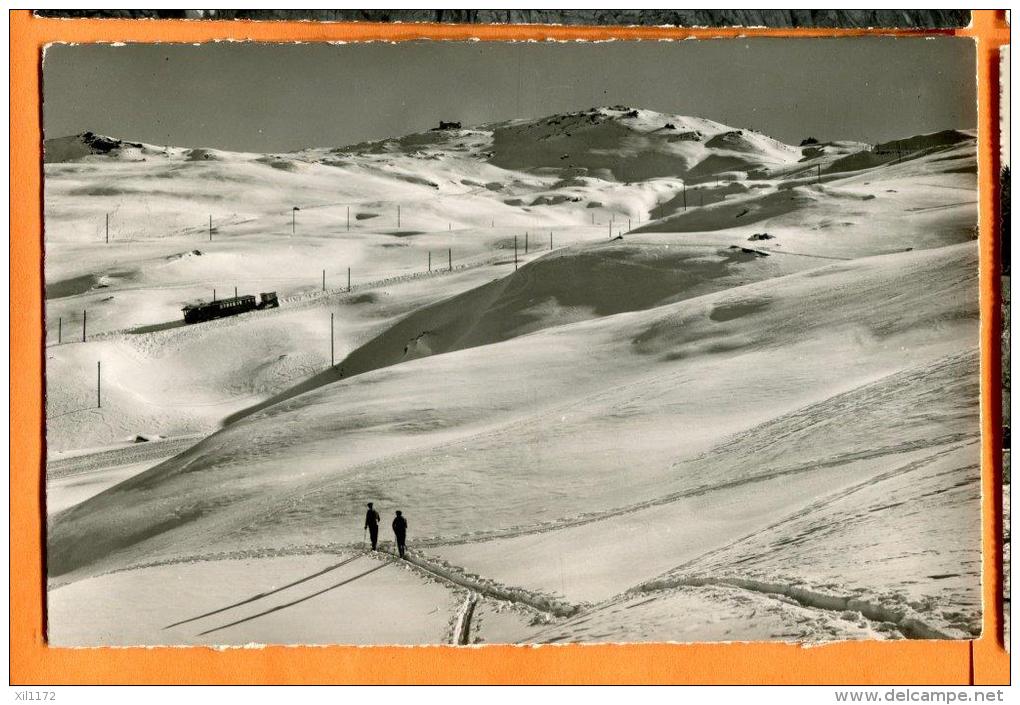 FAH-12  Zermatt Gornergratbahn Auf Riffelberg Mit Kulmhotel, Gornergrat. Schiffahrer GElaufen In 1954 - Zermatt