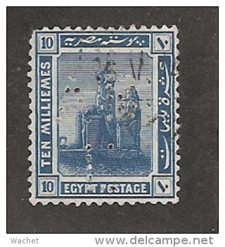 Perfin Perforé Firmenlochung Egypt SG 91 AB E  Anglo Belgian Company Of Egypt Ltd - 1915-1921 British Protectorate