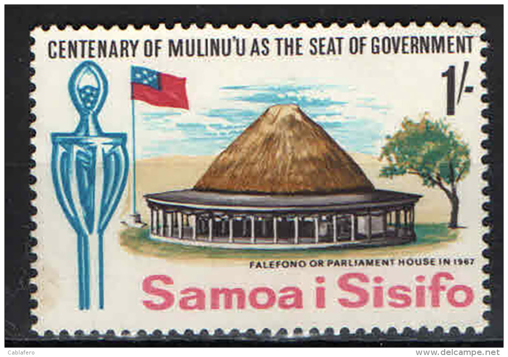 SAMOA - 1967 - FALEFONO - SEDE DEL PARLAMENTO - USATO - Samoa