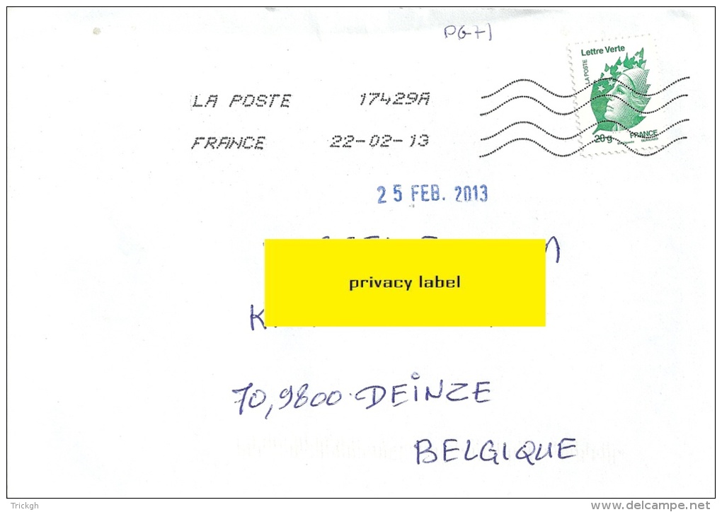 France 2015 La Poste  &gt;&gt; Deinze B - Covers & Documents