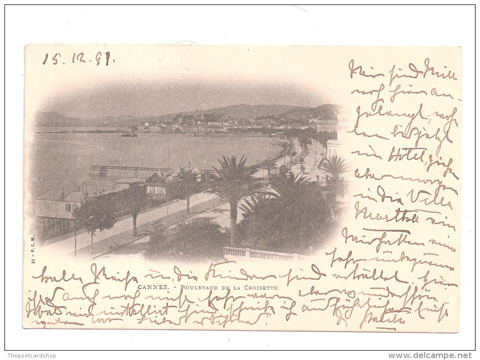 ALPES MARITIMES 06 CANNES BOULEVARD DE LA CROISETTE PIONNIERE 1898 ?? 1897 1899 ? - Cannes